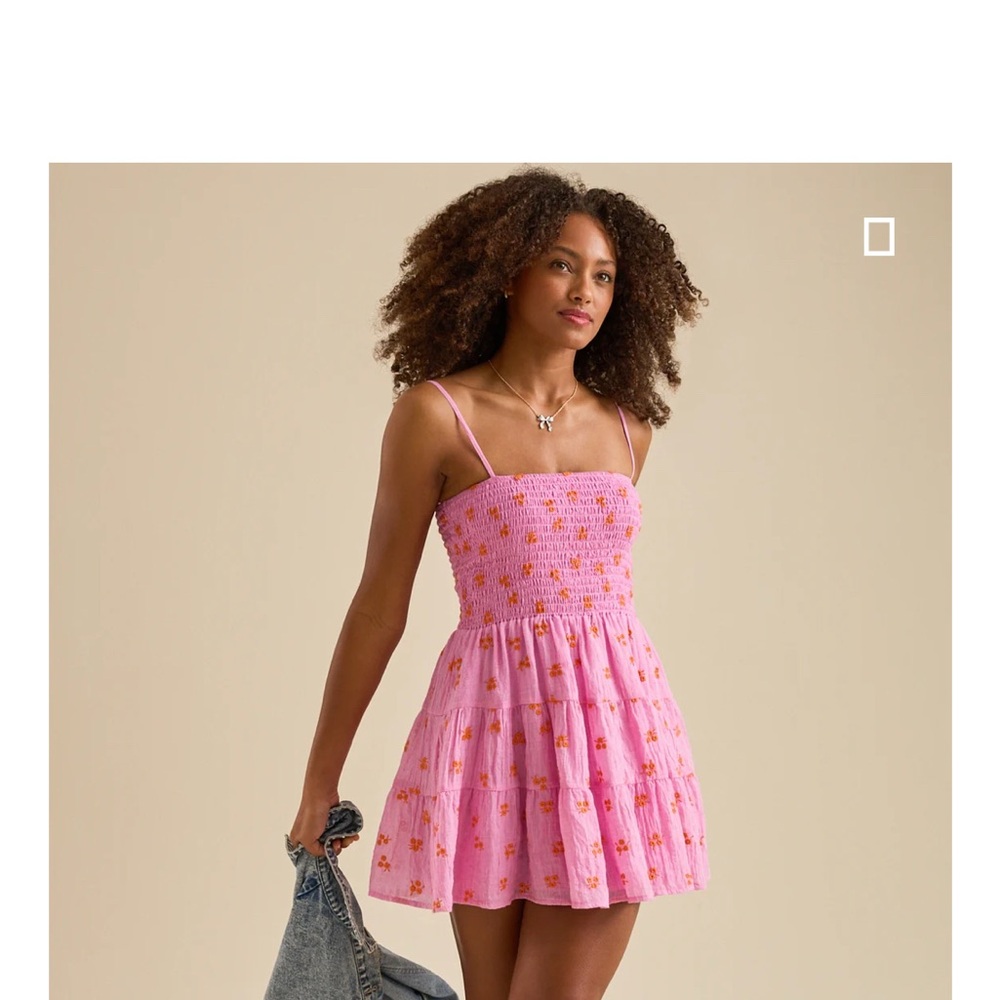Altar'd State Pink Floral Dress